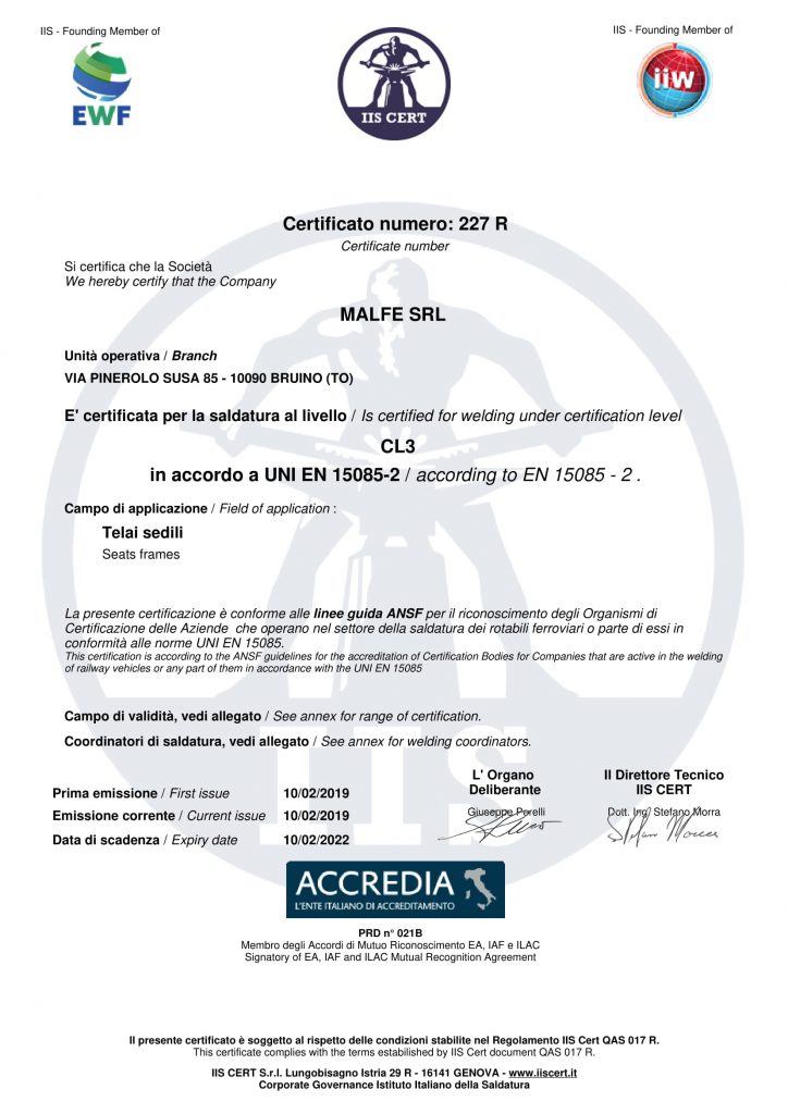 Certificato Di Sistema Non Garantisce La Conformità Legale Dell'organizzazione